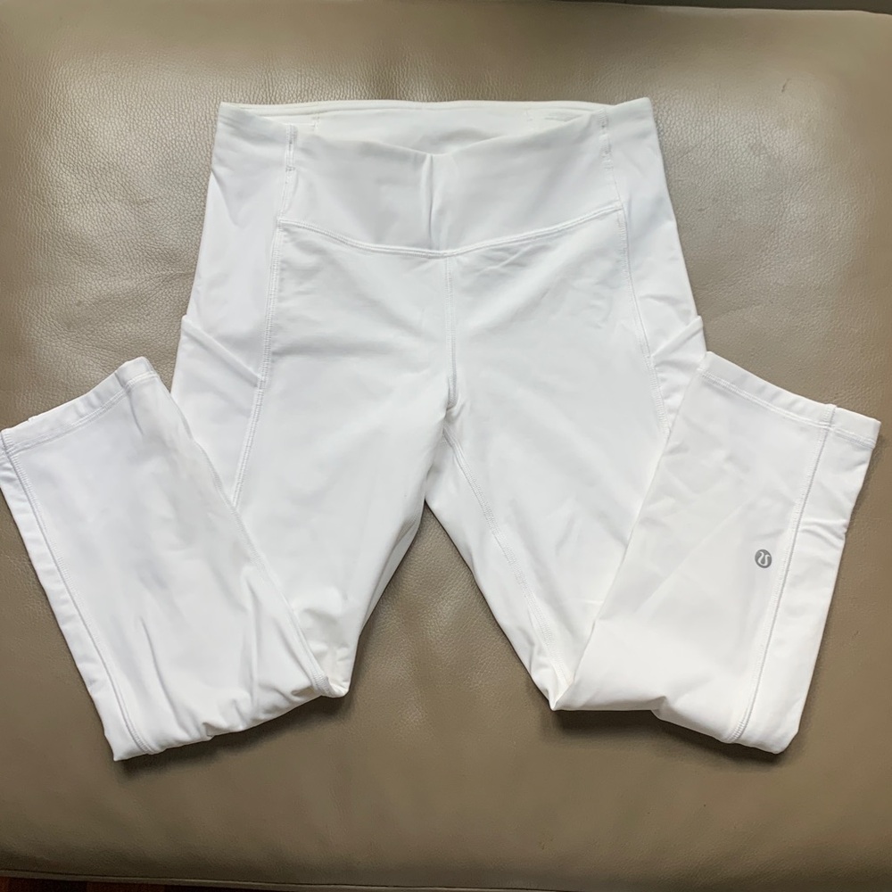 White Athletic Lululemon Leggings